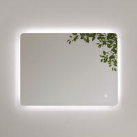 BADSPIEGEL mit Touch-Bedienung Beleuchtung Rechteckig 80/60 cm - Weiß, Glas (60/3/80cm) - EMKE