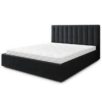 POLSTERBETT DEMERA MGV 180x200 cm mit Bettkästen - Schwarz - Schwarz, Holz (180/200cm) - MASSENO