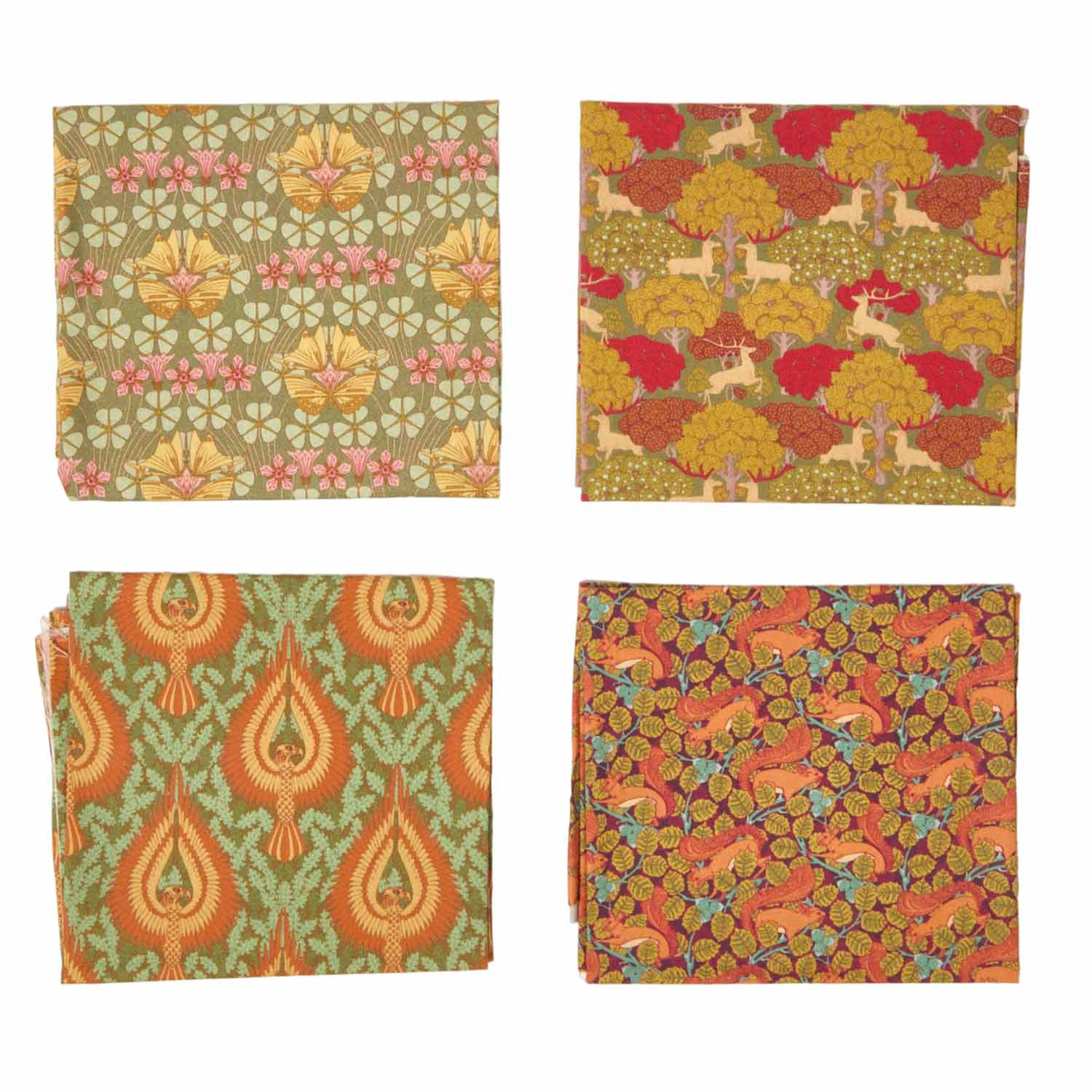 PATCHWORK-STOFFPAKET Art Déco II – Fat Quarter 4er-Set, 100% Baumwolle - Multicolor, Textil (50/55cm) - Homescapes