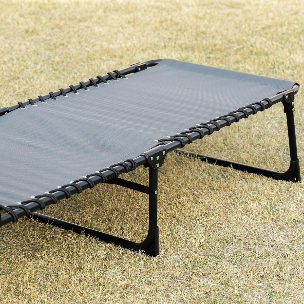 SONNENLIEGE aus Polyester 185x58x30 cm in Grau mit 5-fach verstellbarer Rückenlehne - Grau, Textil (58/30/185cm) - Modfu