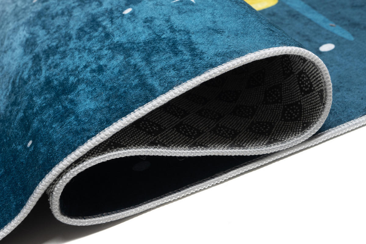 TEPPICH EMMA Blau 80/150 cm - Blau, Kunststoff (80/150cm) - Tapiso