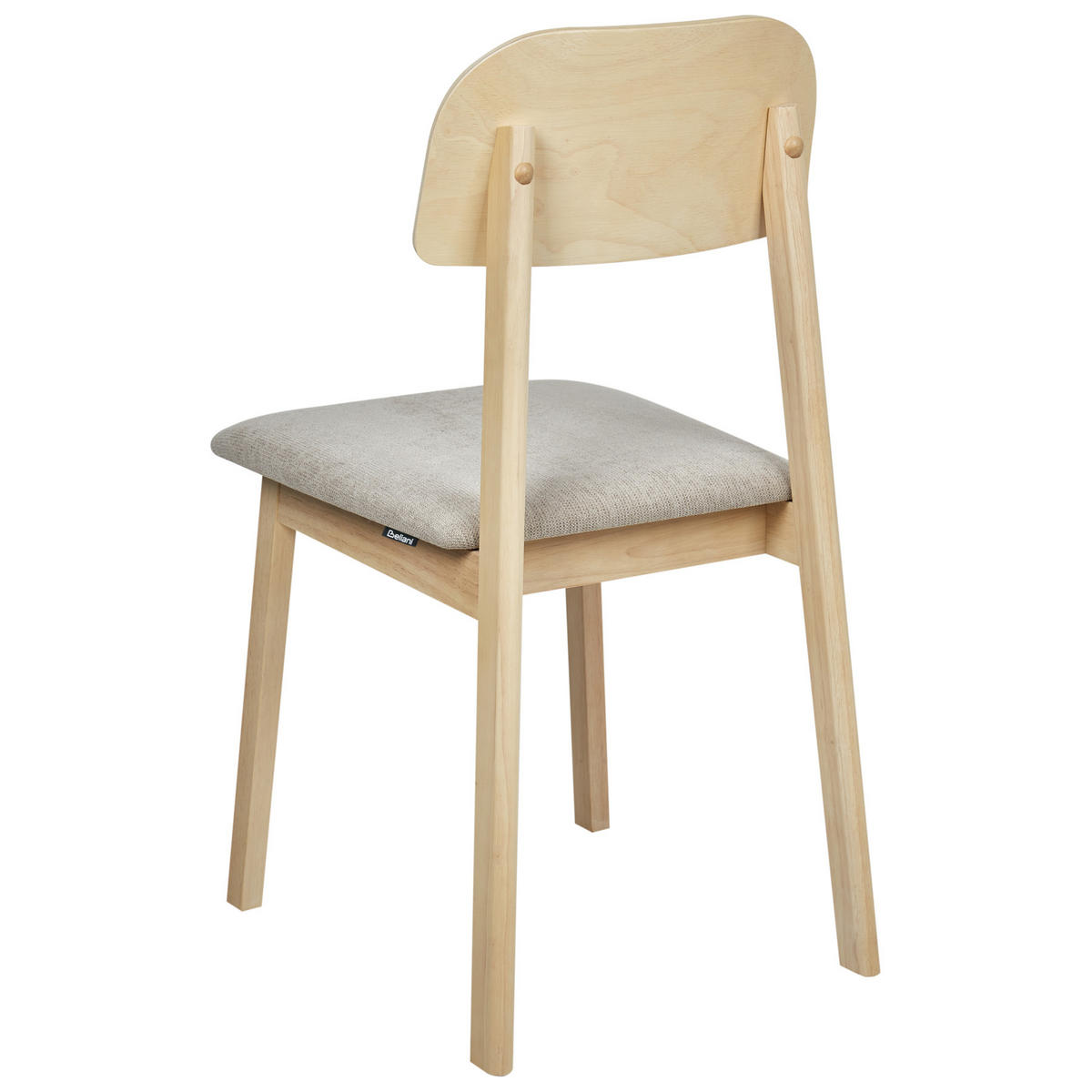 ÉTKEZŐSZÉK 2 darabos Szett Tópszín Scandia - barna/taupe, fa (40/82/46cm) - Beliani