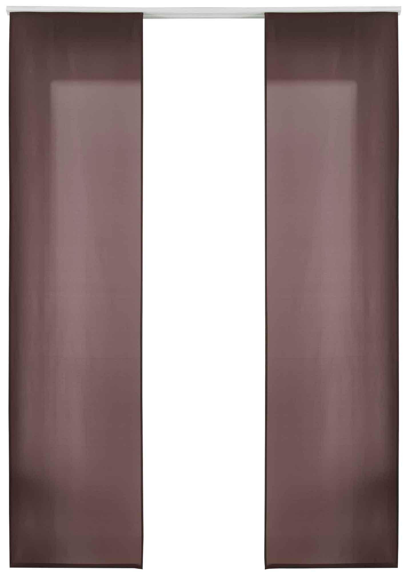 VORHANG 2ER SET HxB 245x60 cm Braun - Braun, Textil (60/245cm) - Gardinenbox