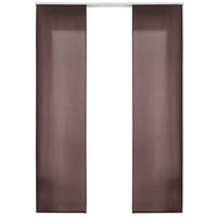 VORHANG 2ER SET HxB 245x60 cm Braun - Braun, Textil (60/245cm) - Gardinenbox