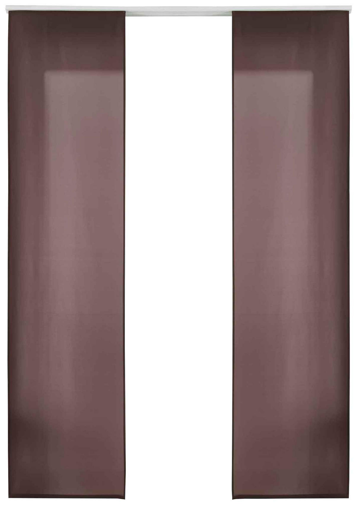 VORHANG 2ER SET HxB 245x60 cm Braun - Braun, Textil (60/245cm) - Gardinenbox