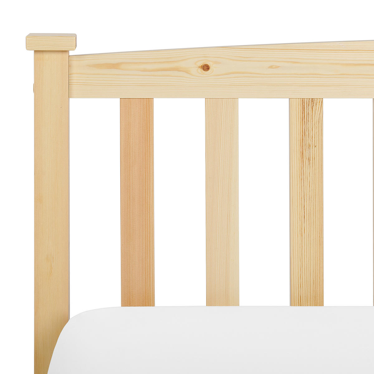 BETT mit Lattenrost 140x200 cm Heller Holzfarbton Giverny - Hellbraun, Holz (140/200cm) - Beliani