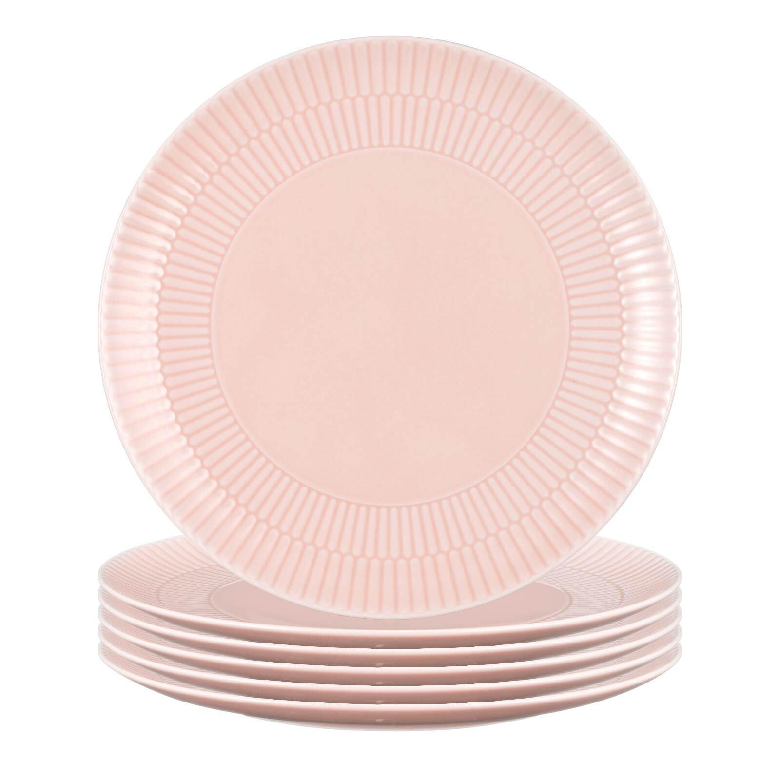 FRÜHSTÜCKSTELLER Amina Rosé ø 22,7 cm 6er Set - Rosa, Keramik (22.7cm) - Seltmann Weiden