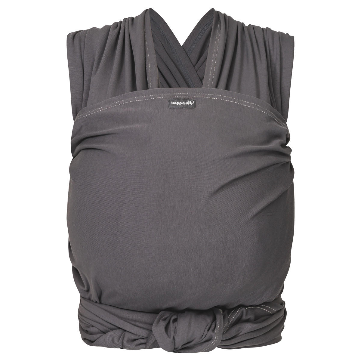 BABYTRAGETUCH Elastisches Tragetuch - Anthrazit, Textil (50/0.1/540cm) - Hoppediz