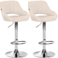 BARHOCKER Set Milet 85x47x48 cm creme - Creme, Textil (47/85/48cm) - furnicato
