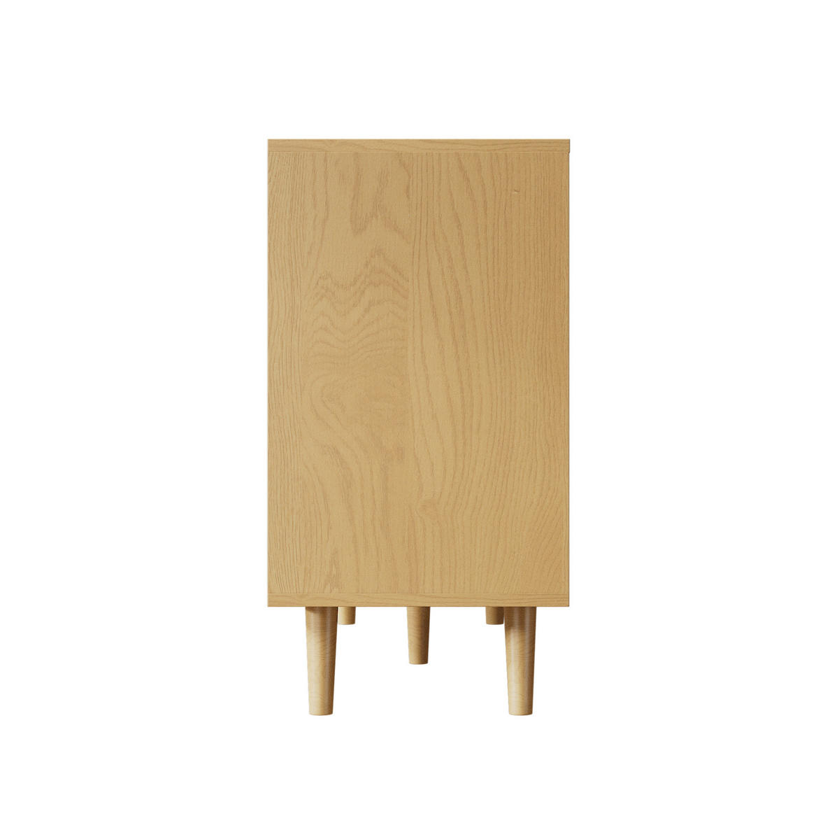 KOMMODE, 6 Schubladen, mit Massivholzbeinen, 120x40x76,5 cm, Walnussfarben - Walnussfarben, Holzwerkstoff (40/76.5/120cm) - Modfu