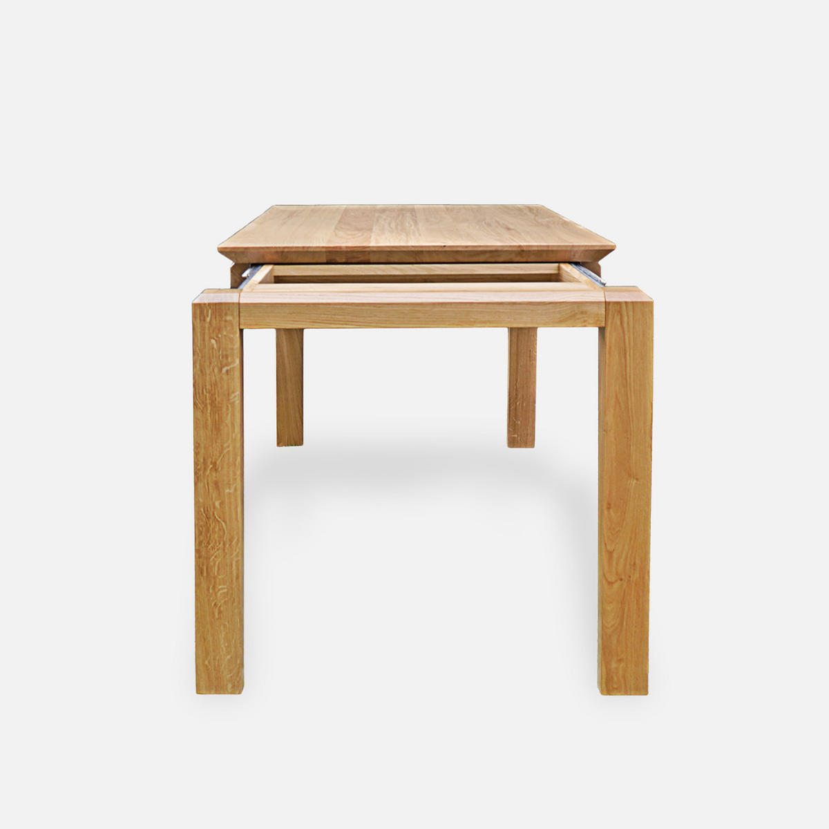 ESSTISCH aus Massivholz DANTE 160x90 + Zusatzplatten 2x45 cm - Eichefarben, Holz (160/90/75cm) - Rawood Furniture