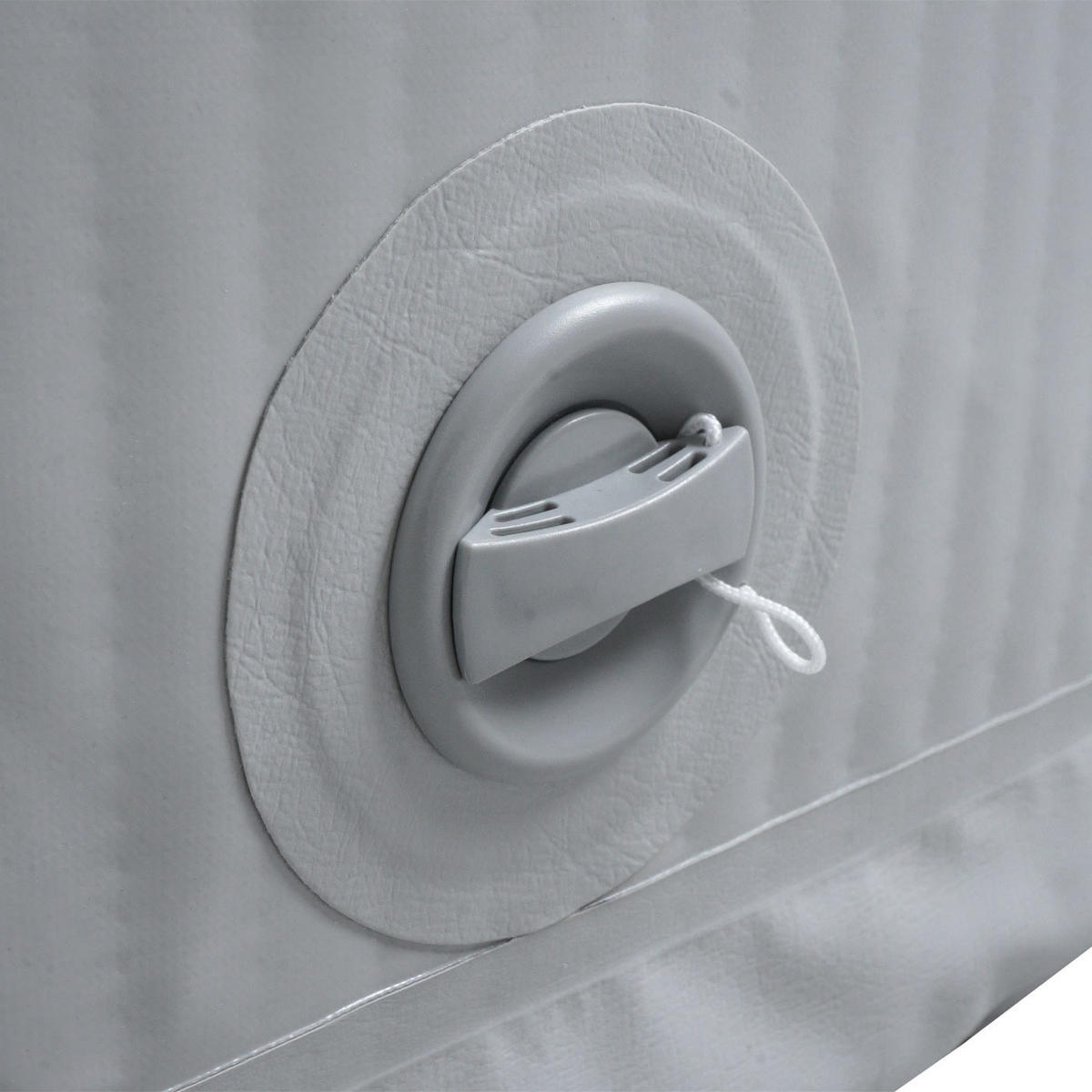 ERSATZ-WHIRLPOOL rund Grau, Weiß - Weiß/Grau, Textil (180/63/180cm) - MCW