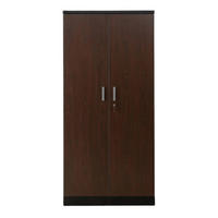 AKTENSCHRANK Beetle 4 Fachböden 195x92x42 cm Schwarz & Wenge - Wengefarben, Metall (92/195/42cm)
