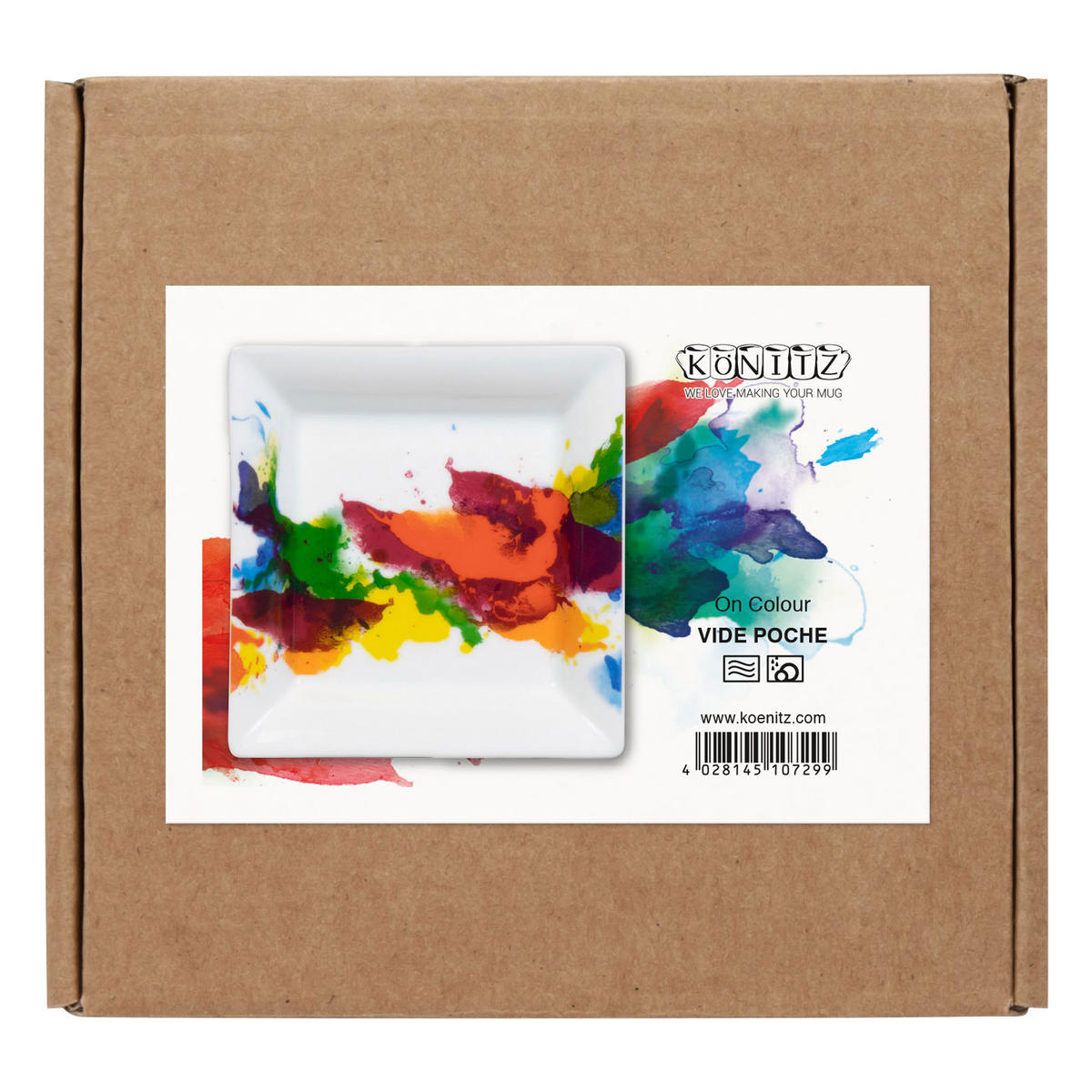 KAFFEEBECHER de Poche On Colour im Geschenkkarton - Naturfarben, Keramik (0.4L) - Könitz