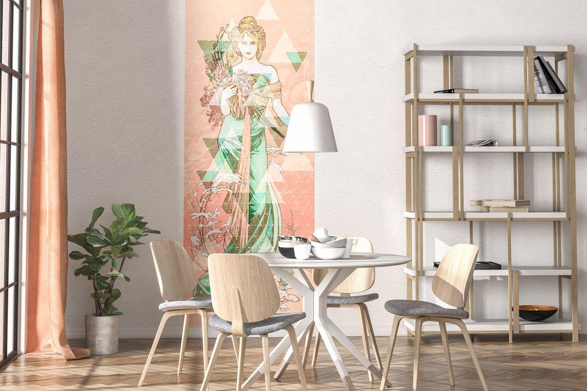FOTOTAPETE Grafik 100 x 280 cm - Pink, Papier (100/280cm) - Sanders & Sanders