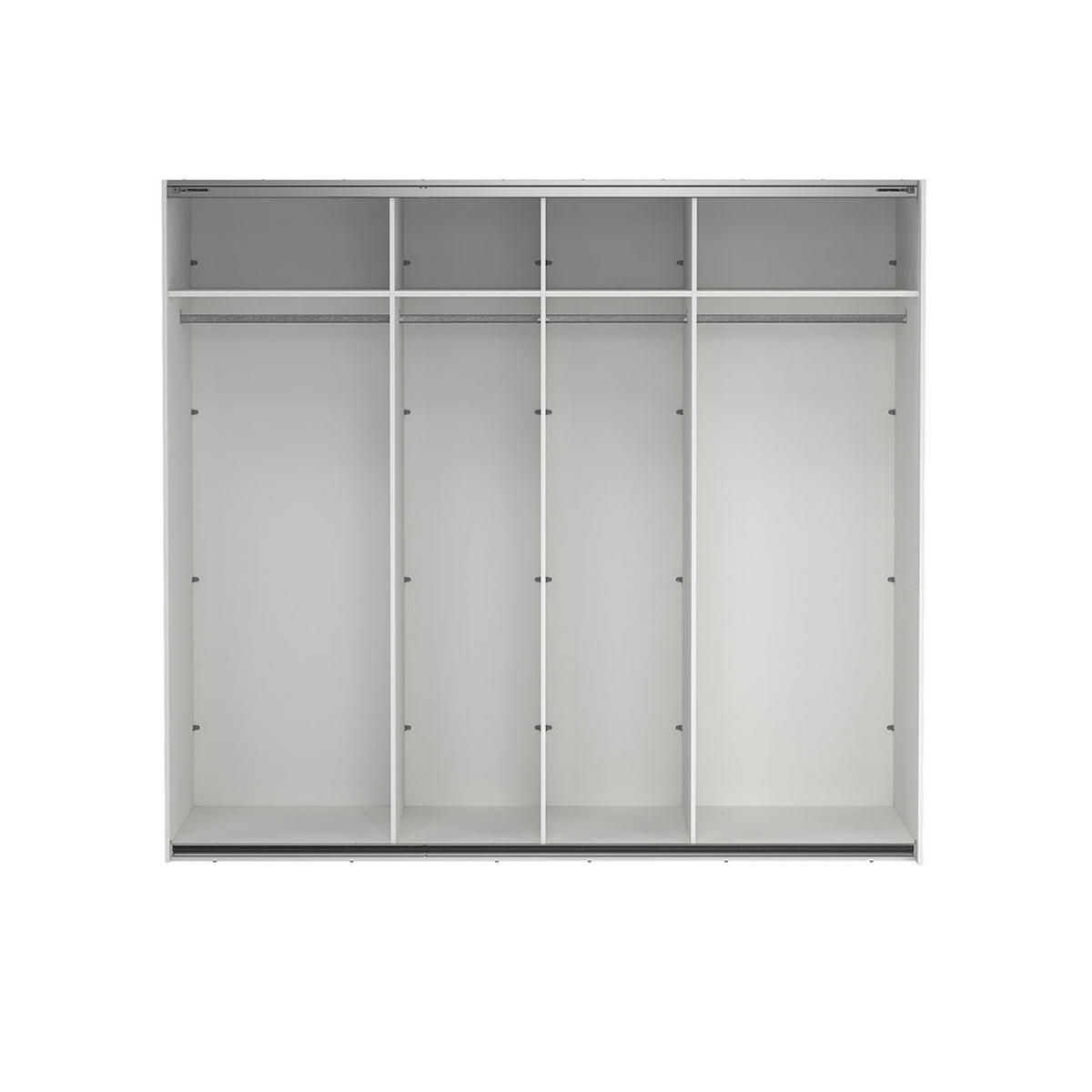 SCHIEBETÜRENSCHRANK, Como, Weiß, Holzwerkstoff, 244 x 67 x 221 cm - Weiß, Holzwerkstoff (244/221/67cm) - ebuy24