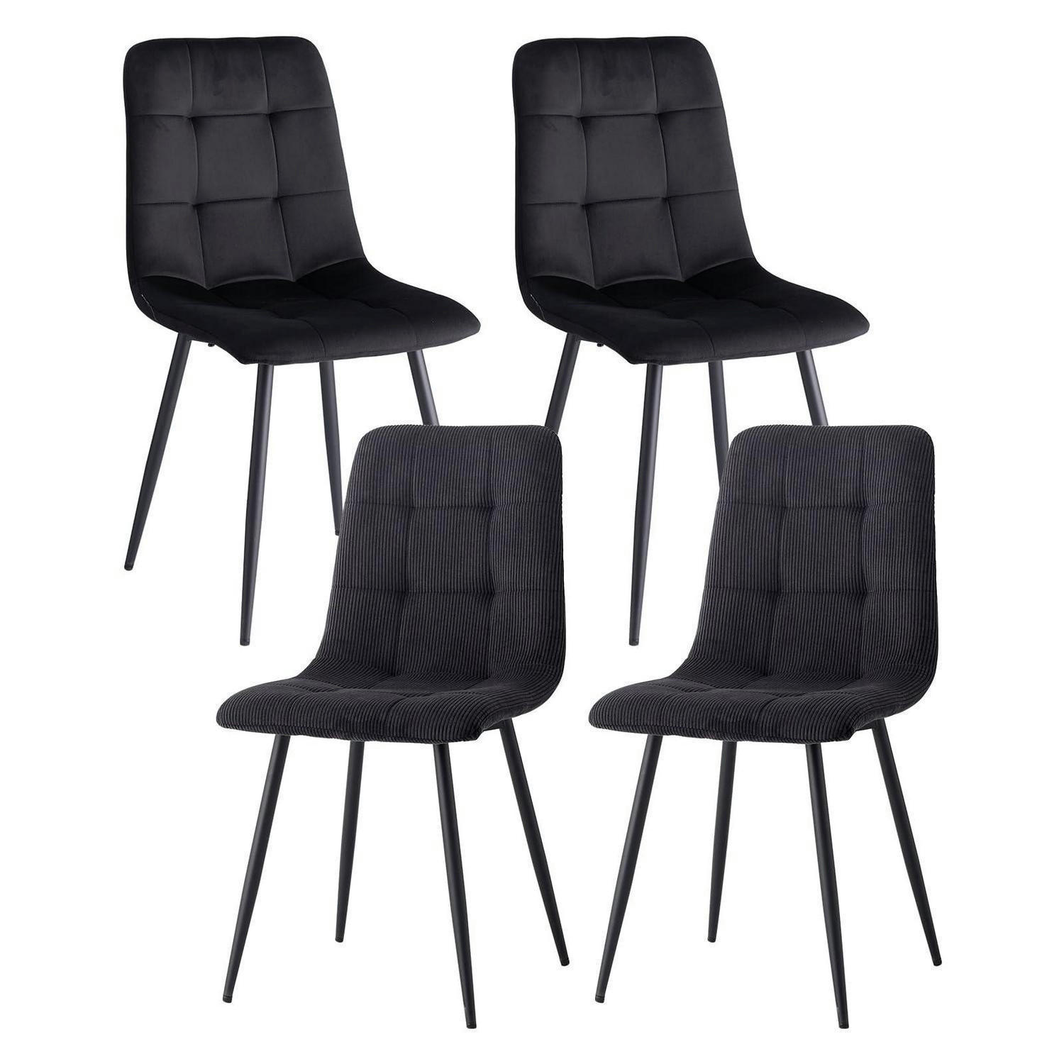 XXXLutz Esszimmerstuhl Schwarz 43x89.5x44 cm