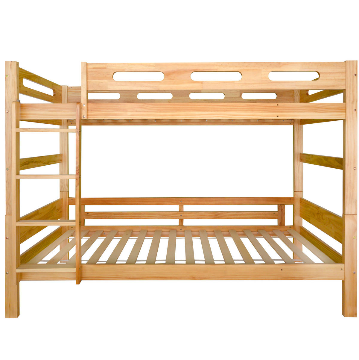 ETAGENBETT 90/200 cm Natur Kiefernholz mit Trennungsmöglichkeit - Naturfarben, Holz (90/200cm) - OKWISH