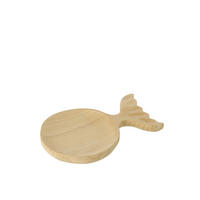 DEKO TABLETT FISCHSCHWANZ - Naturfarben, Holz (19/3cm) - J-Line