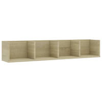 CD-WANDREGAL Sonoma-Eiche 100/18/18 Cm Holzwerkstoff - Beige, Holzwerkstoff (18/18/100cm) - vidaXL