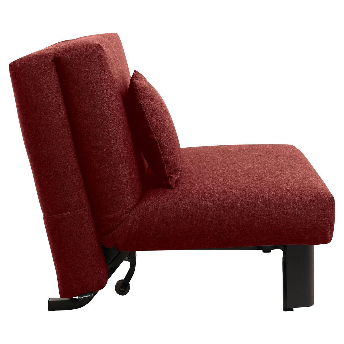 FALTSESSEL Kalomira Bezug Flachgewebe Metall schwarz / rot - Rot, Kunststoff (100/85/85cm) - 58aufmkessel
