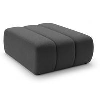 POUF Grau ALOO Gepolstert Boucle Lambi - Grau, Textil (82/41/75cm) - Sepro Meble
