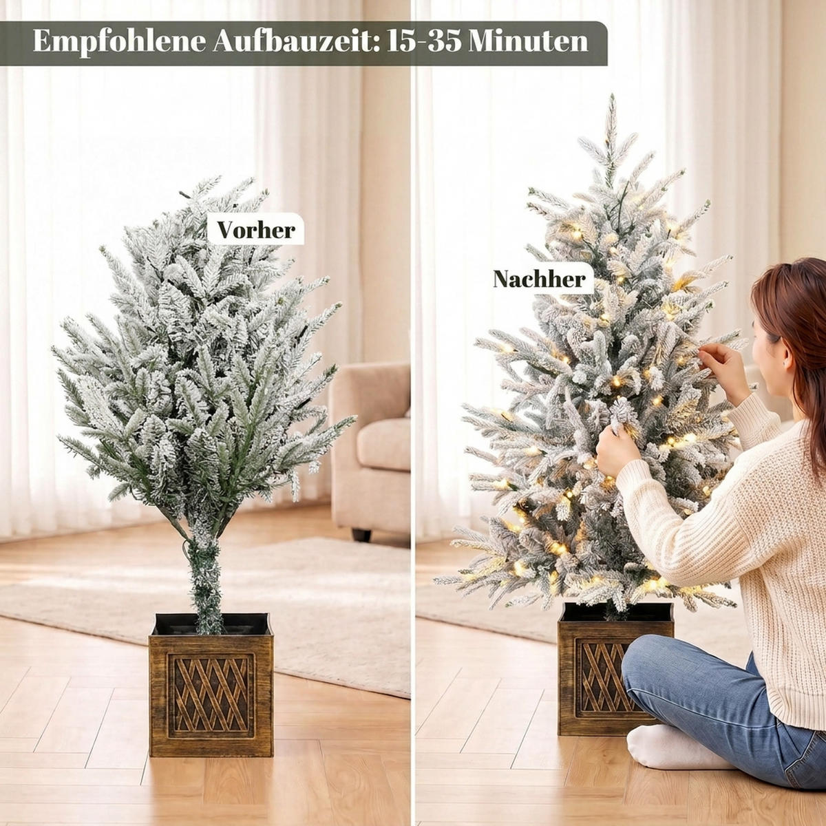 WEIHNACHTSBAUM PE PVC Grün - Grün, Kunststoff (90cm) - HOMCOM