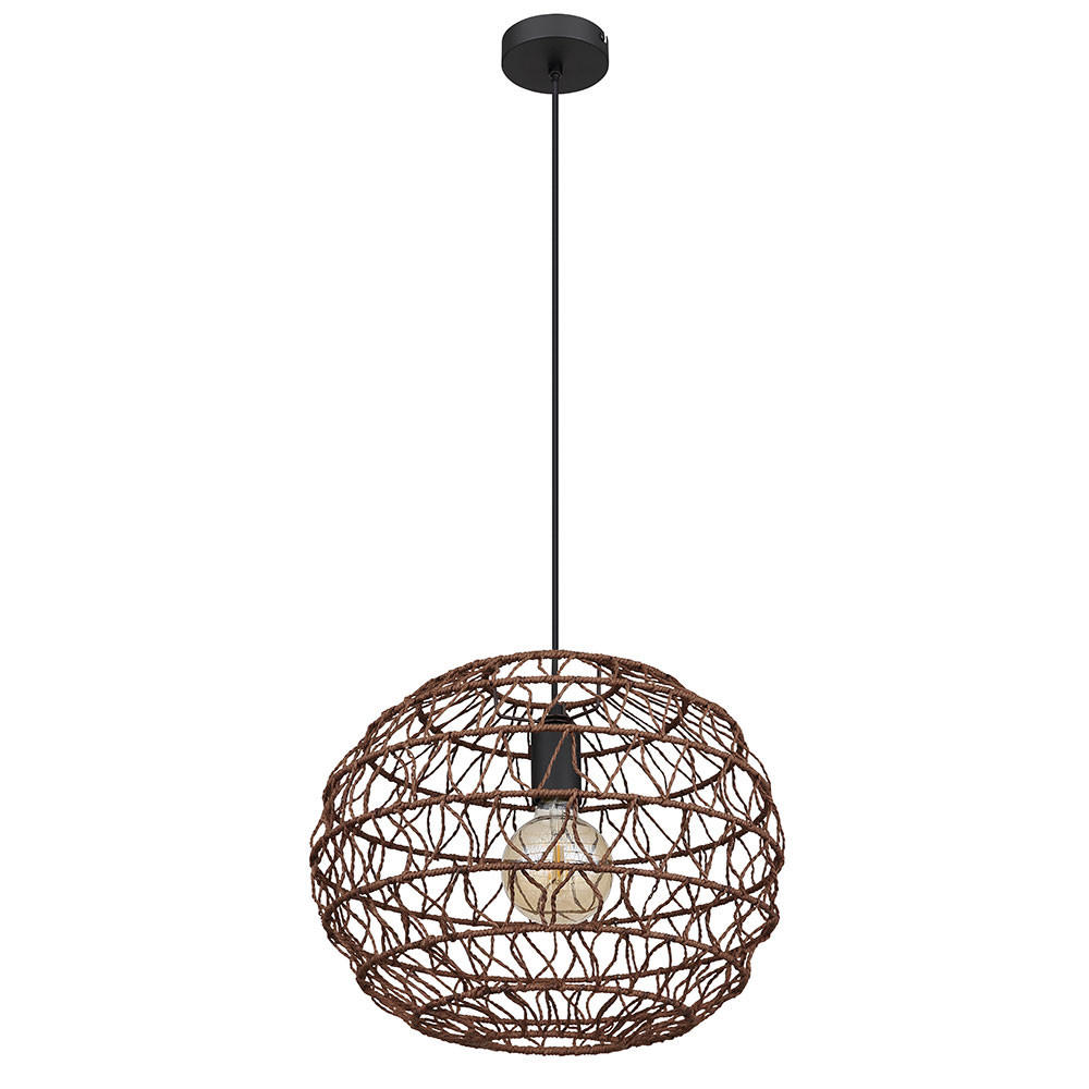 LED HÄNGELEUCHTE Metall Braun - Braun, Metall (39/39/120cm) - Globo Lighting