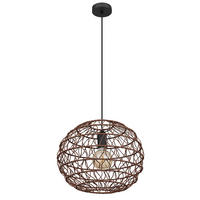 LED HÄNGELEUCHTE Metall Braun - Braun, Metall (39/39/120cm) - Globo Lighting