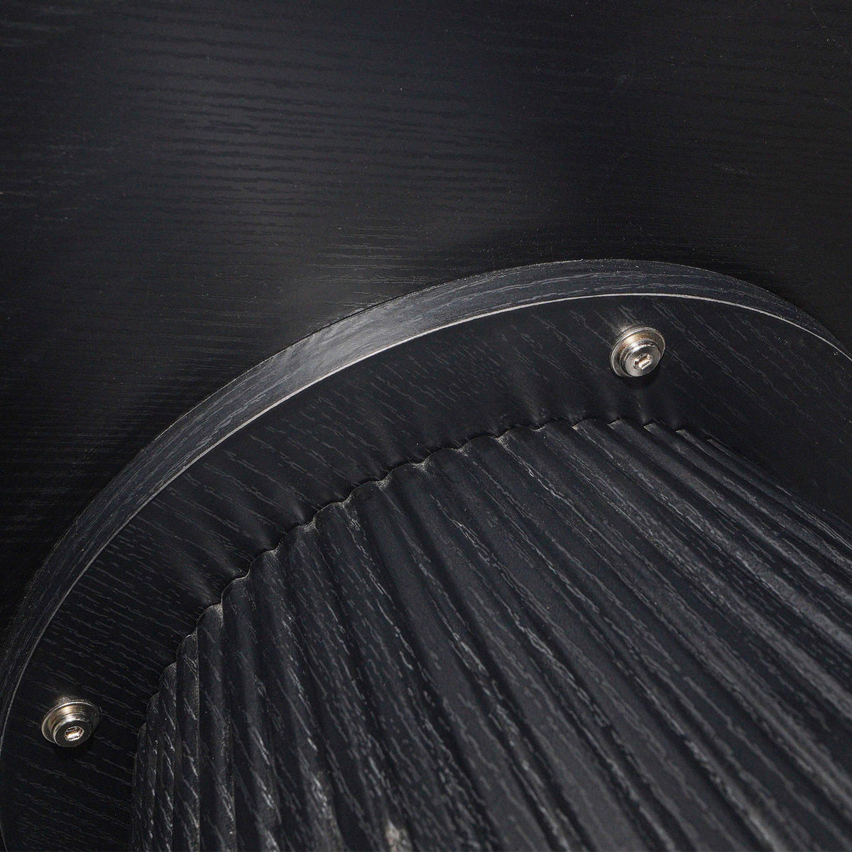 COUCHTISCH, schwarzes Holzeffekt - Schwarz, Holz (80/80/45cm) - Oviala