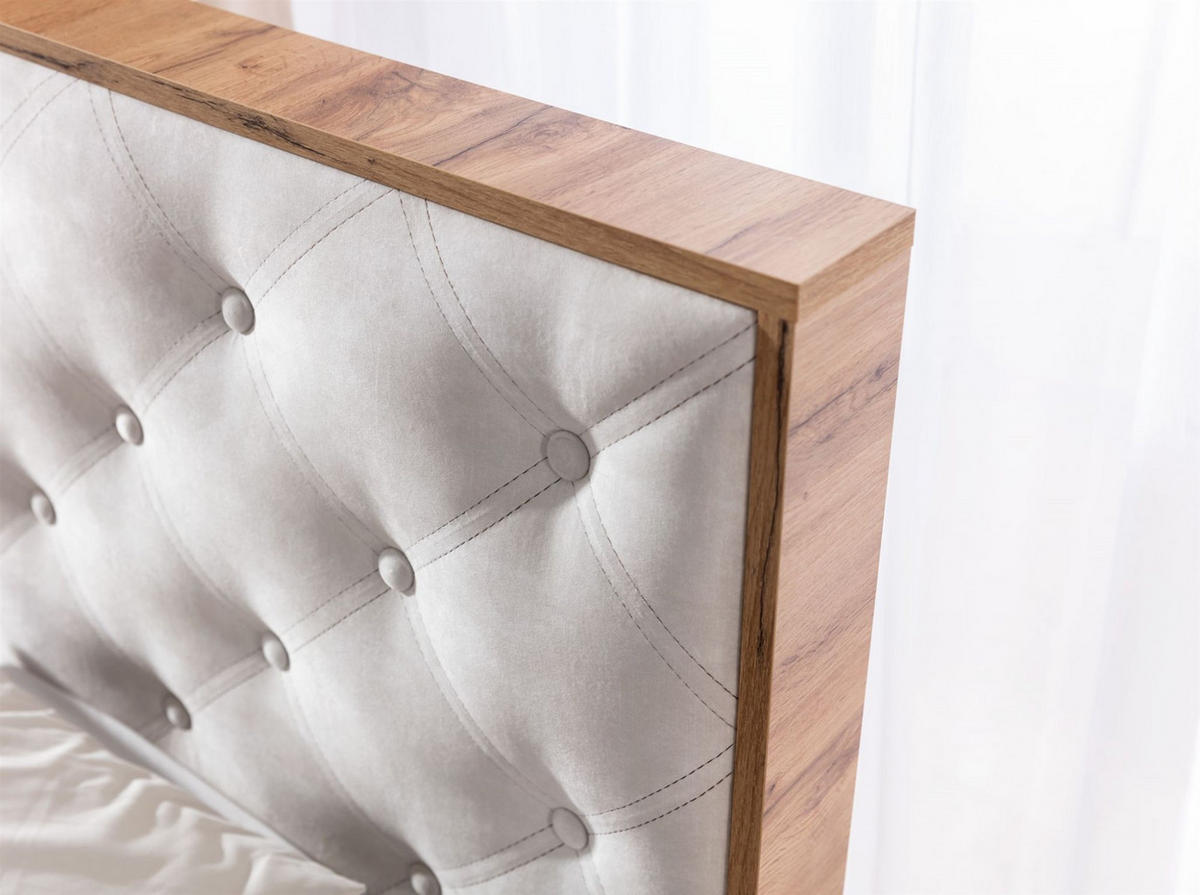 BOXBETT Maximo In Torre - Rot, Holzwerkstoff/Textil (140/200cm) - Fun Möbel