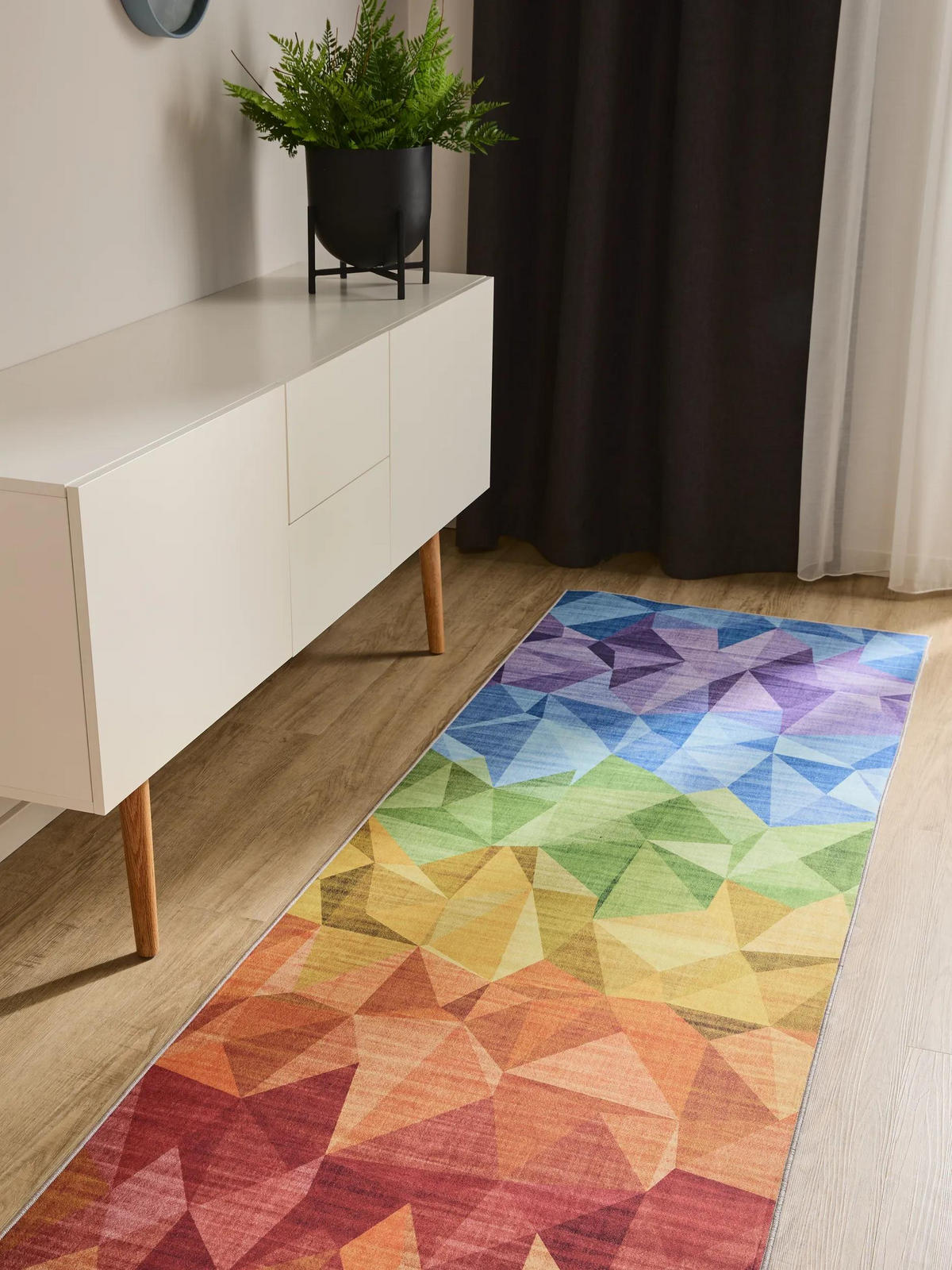 LÄUFER George waschbar 80x240 cm - Multicolor, Kunststoff (80/240cm) - benuta