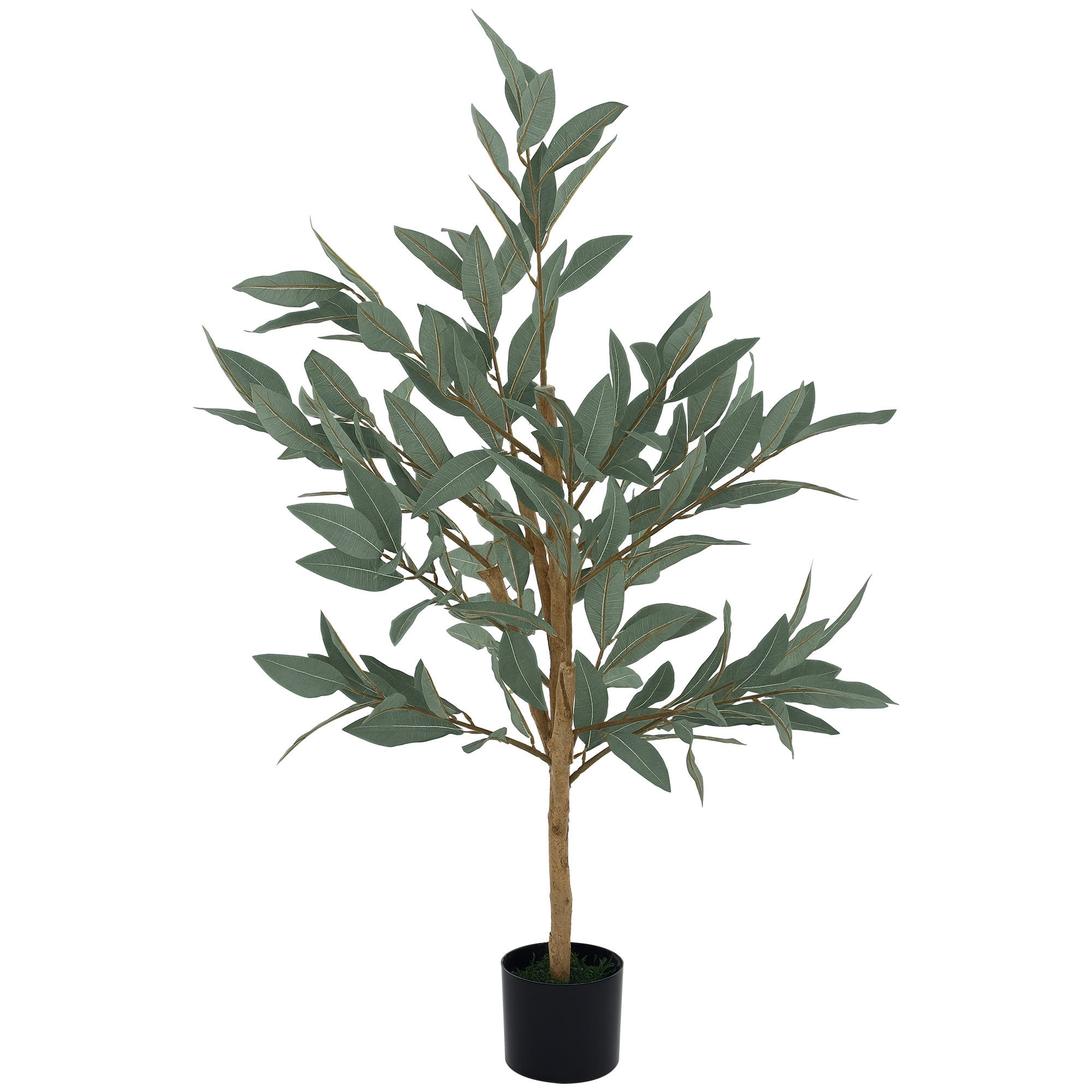 KUNSTPFLANZE, Künstlicher Lorbeerbaum 120 cm, für Zuhause, Büro, Balkon, Schlafzimmer, dekorativ, Grün - Multicolor, Kunststoff (120cm) - FORIOUS