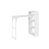KUCHYŇSKÝ vozík s výsuvnou pracovní deskou a úložným prostorem - barva javoru, kožešina (65.3/120/199.5cm) - SoBuy