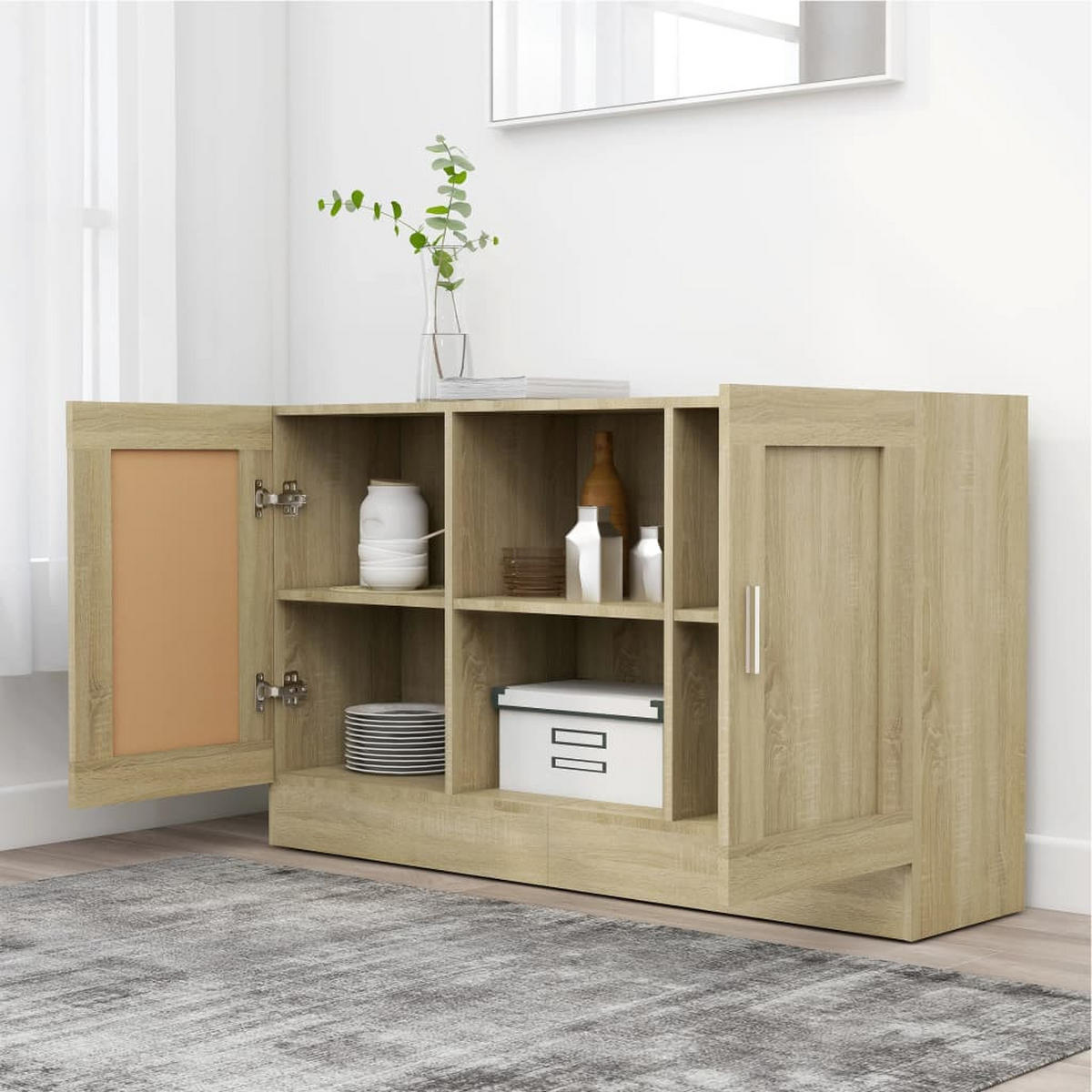 SIDEBOARD Sonoma-Eiche 120/30,5/70 Cm Holzwerkstoff - Alteiche, Holzwerkstoff (30.5/70/120cm) - vidaXL