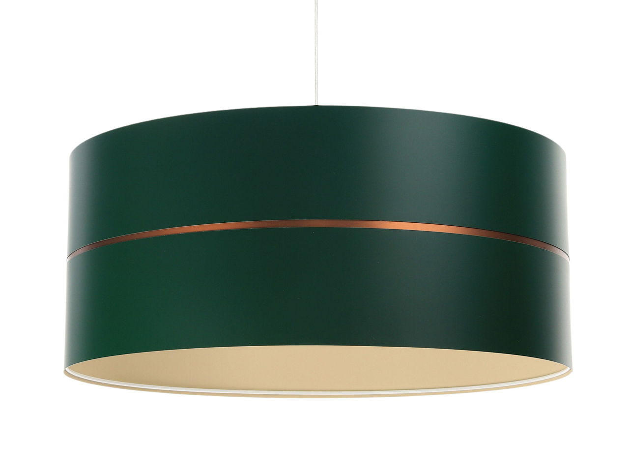 HÄNGELEUCHTE Grün 50/21 cm - Beige/Grün, Kunststoff (50/0.8/21cm) - ONZENO