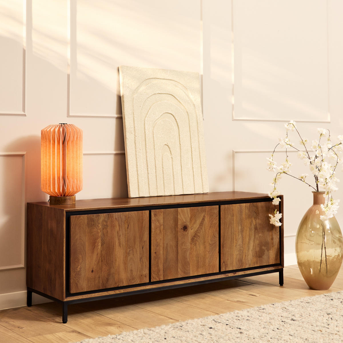 TV-MÖBEL RichWood Braun 45/150/55 cm - Braun, Holz (150/55/45cm) - Starfurn