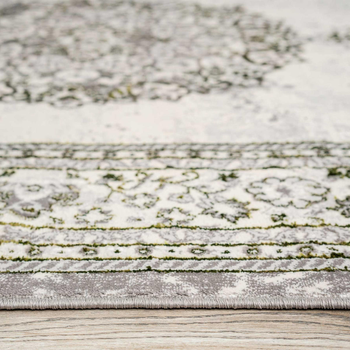WEBTEPPICH Victoria Olivgrün - Olivgrün, Textil (120/170cm) - Kukoon Rugs
