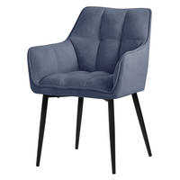 ESSZIMMERSTUHL blau - Blau, Textil (63/90/57cm) - ML-DESIGN