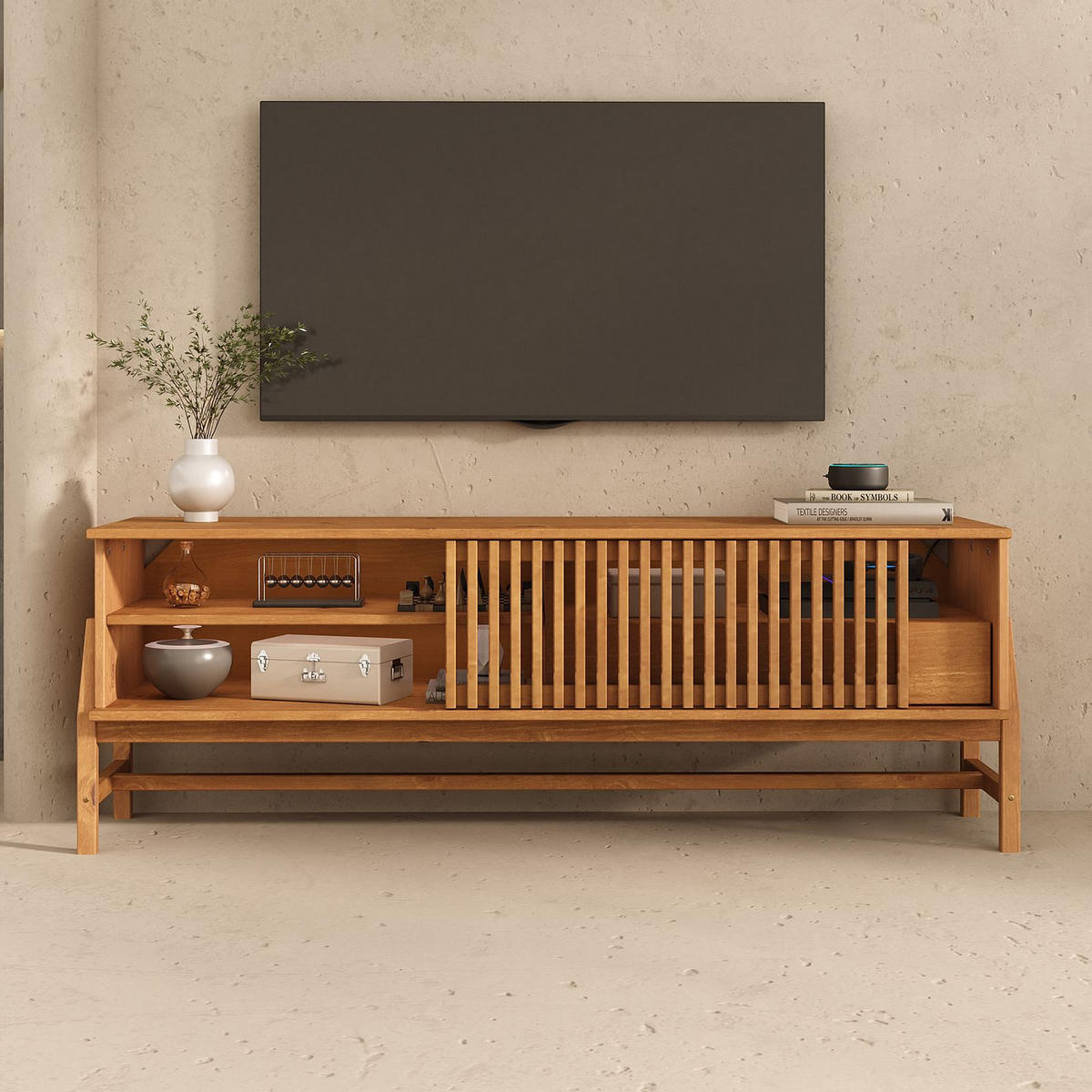 LOWBOARD ADAMO Eiche - Eichefarben, Holz (145/53/41cm) - IDIMEX