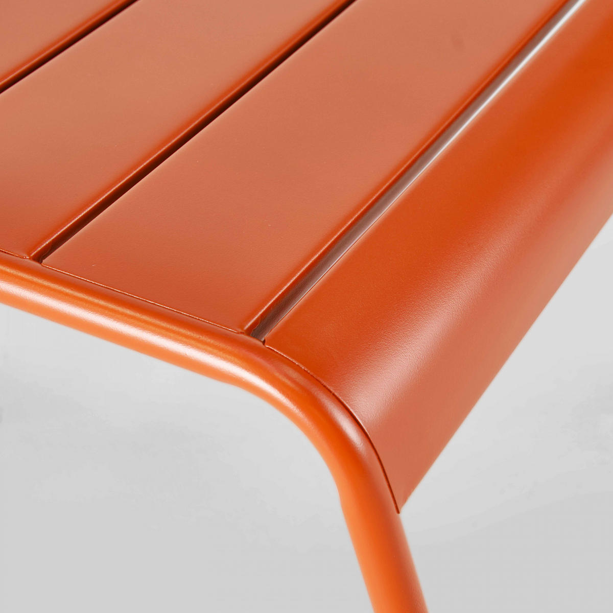 GARTENHOCKER, Orangefarben - Orange, Metall (44/30/40cm) - Oviala