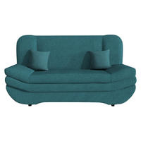 SCHLAFSOFA Weronika - Türkis/Schwarz, Holz/Kunststoff (200/95/90cm) - MIRJAN24