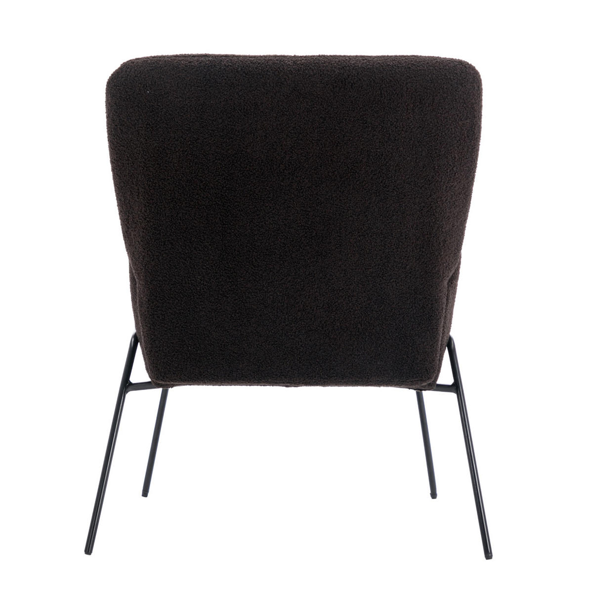 LOUNGESESSEL FREIA Teddy Schwarz - Schwarz, Textil (66/92/64cm) - SVITA
