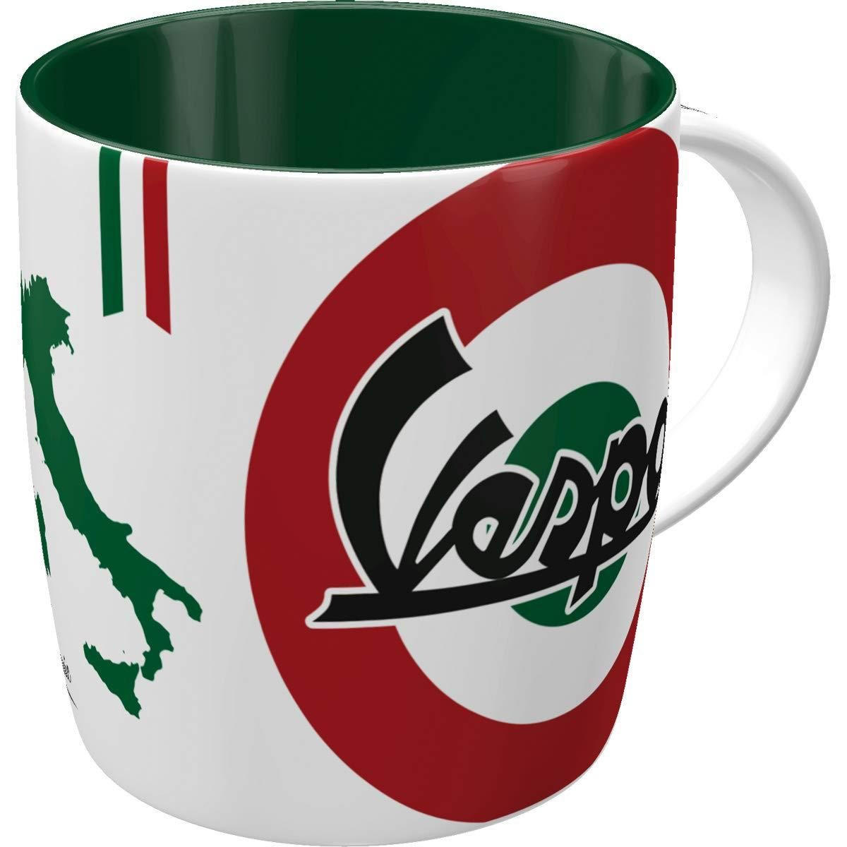 KAFFEETASSE 330 ml Vespa The Italian Classic - Multicolor, Keramik (0.33L) - Nostalgic-Art