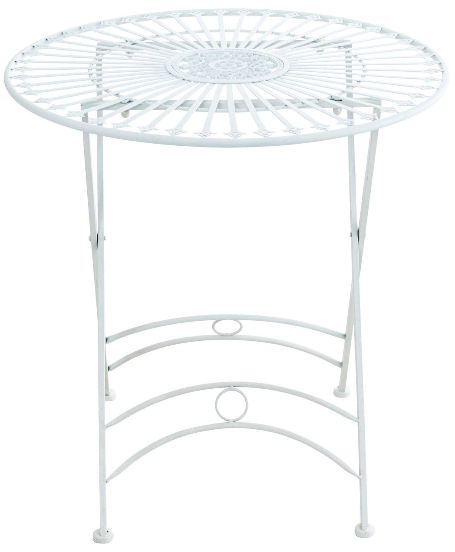 GARTENTISCH Thegel weiß - Weiß, Metall (71/71/71cm) - TPFGarden