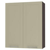KÜCHENHÄNGESCHRANK Kvantum W4/80 Vanille Matt / Lava Matt 80 / 32,5 / 96cm - Dunkelgrau/Creme, Holz/Holzwerkstoff (80/96/32.5cm) - Feldmann-Wohnen
