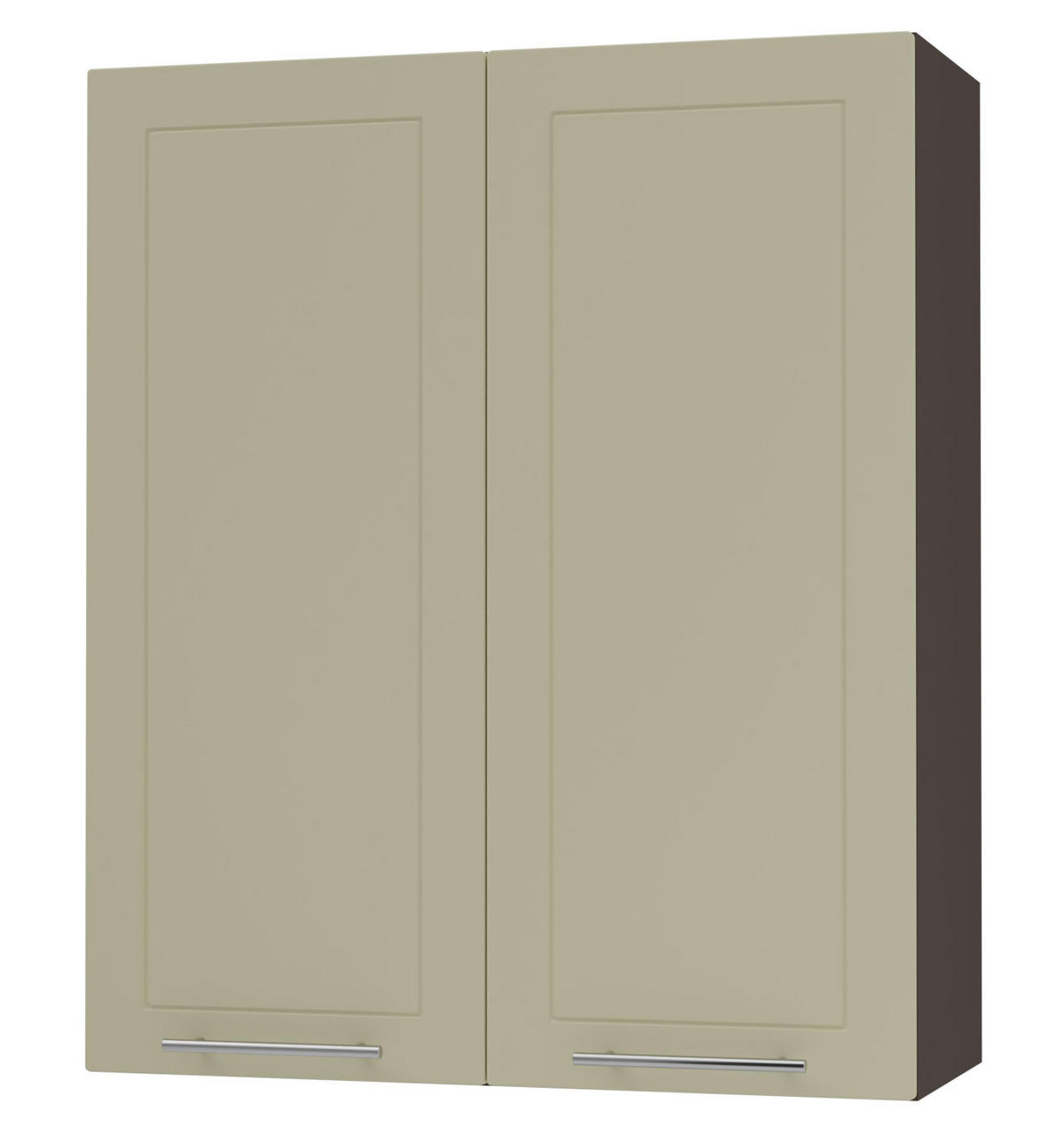 KÜCHENHÄNGESCHRANK Kvantum W4/80 Vanille Matt / Lava Matt 80 / 32,5 / 96cm - Dunkelgrau/Creme, Holz/Holzwerkstoff (80/96/32.5cm) - Feldmann-Wohnen