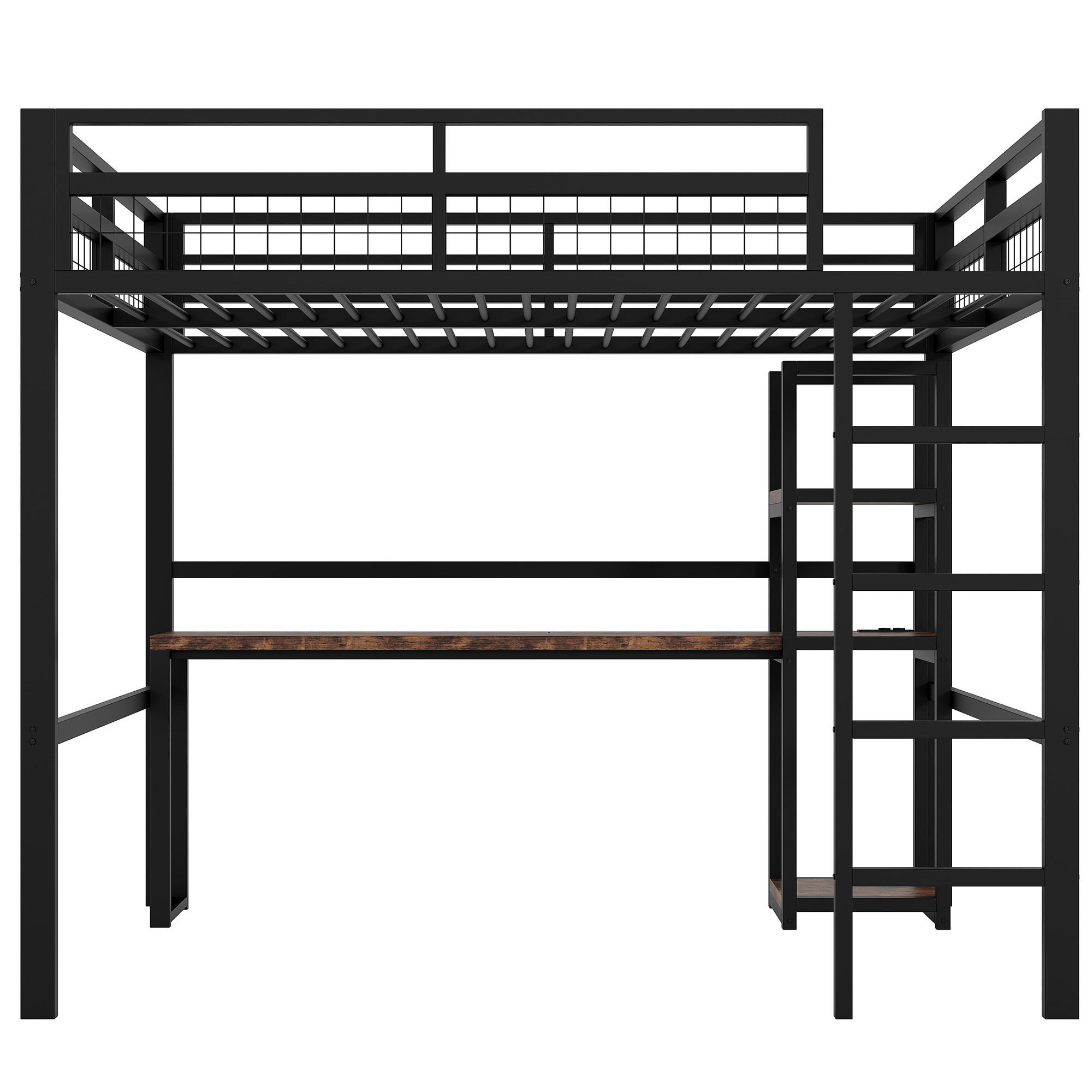 HOCHBETT Eisen 140/200 cm Schwarz - Schwarz, Metall - Raumix