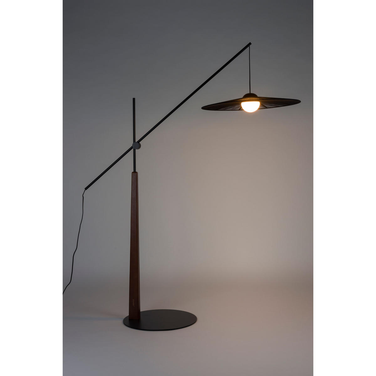 STEHLAMPE Belle Schwarz - Schwarz, Metall (180/65/200cm) - Zuiver