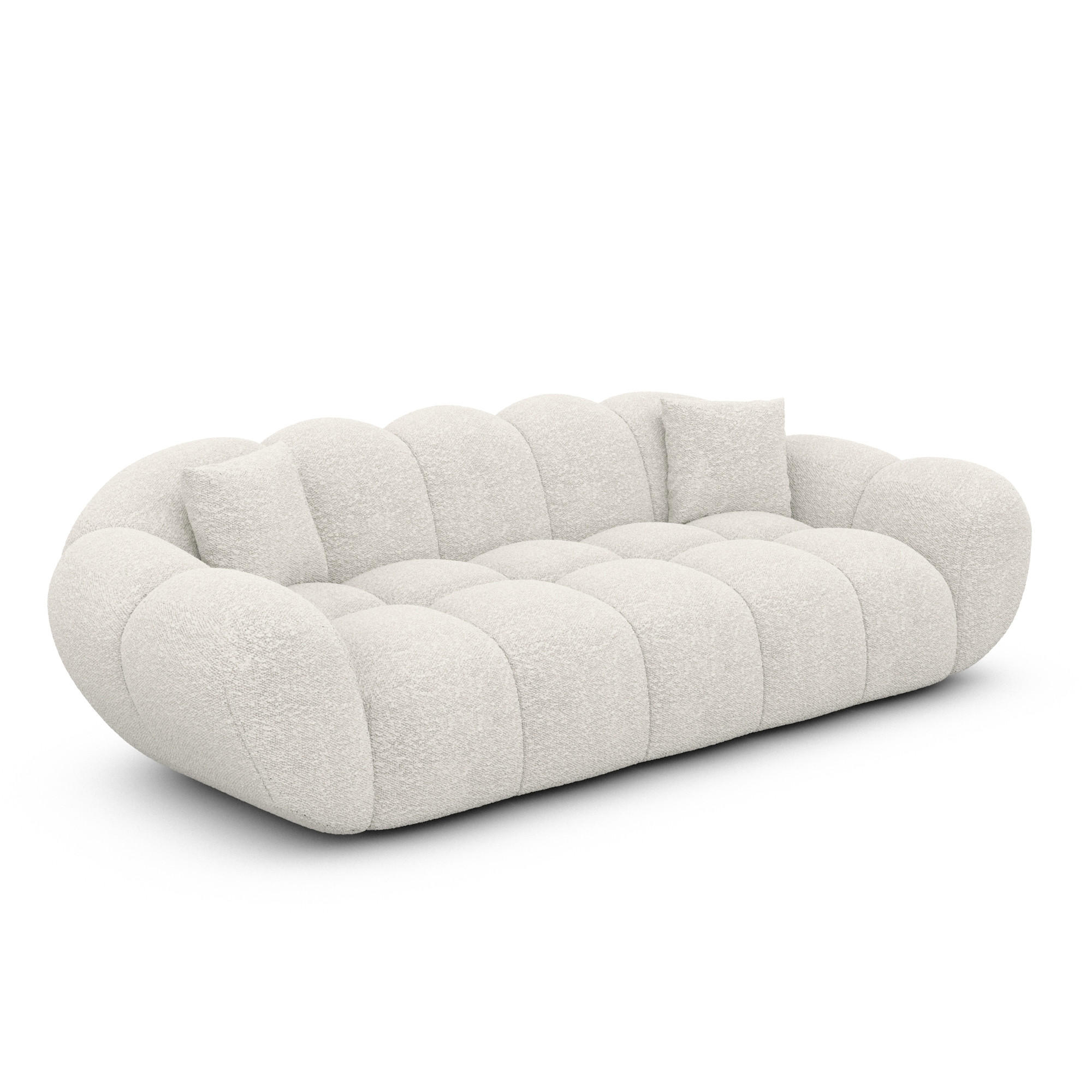 Varoyal 3-Sitzer-Sofa Weiß 223x70x93 cm